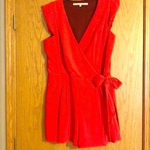 RACHEL Rachel Roy Red Romper size 12